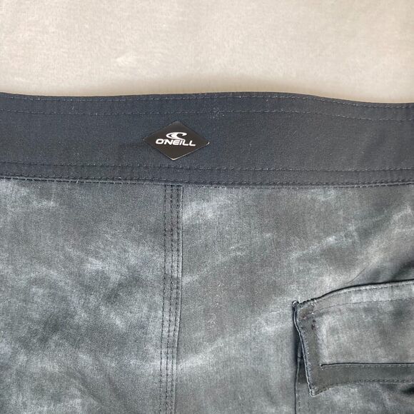 O'neill Board Shorts Mens 36 Swim Trunk Surf Beach Blue Gray Lightweight - Picture 7 of 14
